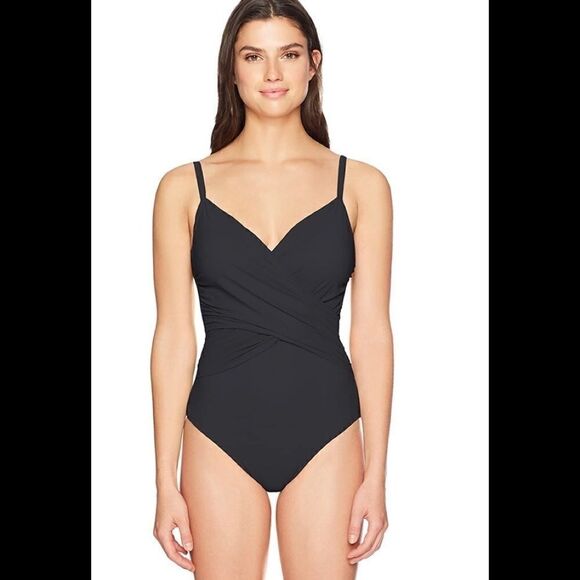 Profile by Gottex wrap front swimsuit. NWT - Picture 4 of 12